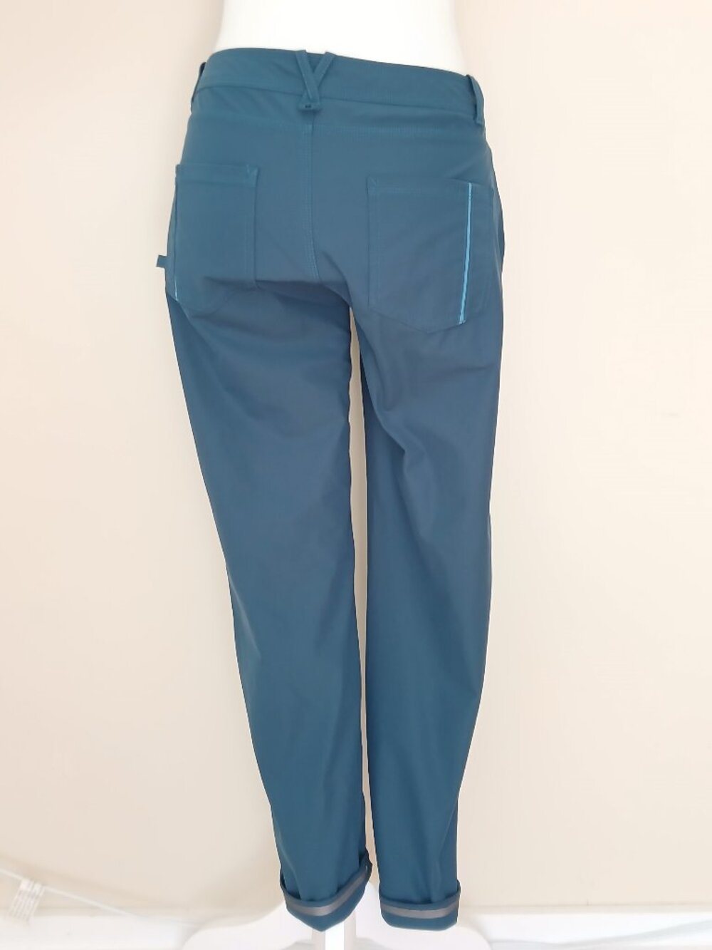 Lululemon Zip Up Pant Teal Size 8 - Picture 3 of 7